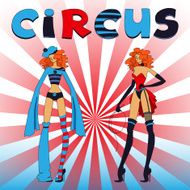 Two thin circus girls N2