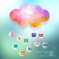 Vector clouds e-commerce concept