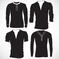 Blank t shirt and long sleeve template Front N2