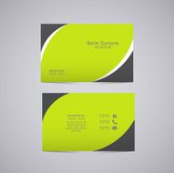 Vector abstract creative business cards N12