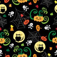 Halloween background vector illustration Template for design