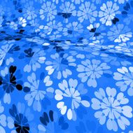abstract blue floral pattern background N2