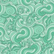 Vector seamless texture with abstract flowers N9