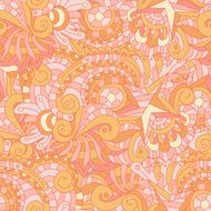 Vector seamless texture with abstract flowers N11
