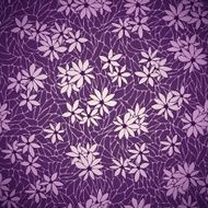 Seamless pattern with decorative flowers and lace texture