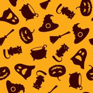 Seamless halloween background N2