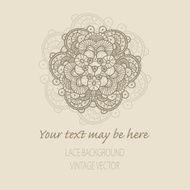 Vector lace ornament background N4