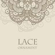 Vector lace ornament background N5