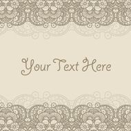 Vector lace ornament background N7