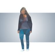 Polygonal street girl N9