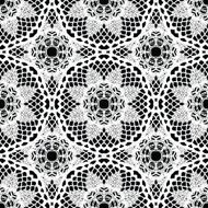 Lace white seamless mesh pattern N19