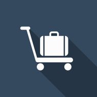 baggage on cart icon