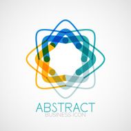 Symmetric abstract geometric shape N173