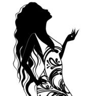 Elegance women with floral N7