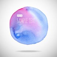 watercolor bubble isolated on white background N16