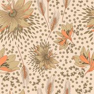 Seamless pattern with flowers lily