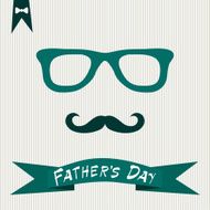 Hipster greeting card