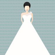 Bride in Flat Style