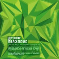vector green abstract polygonal background