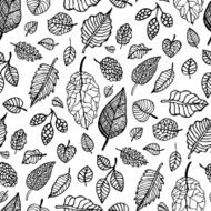 Leaves Seamless vector background N3