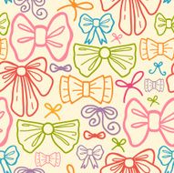 Colorful Bows Seamless Pattern