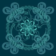Abstract floral background in warm colours N2