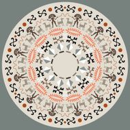 Disc With Aboriginal Art