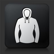Black Square Button with Jacket Icon N8