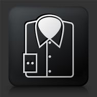 Black Square Button with Shirt Icon N4