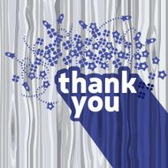 Thank you card design template