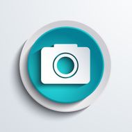 vector modern blue circle icon Web element N6