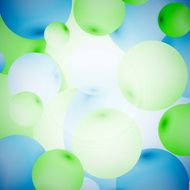 abstract blue 3D ball pattern background