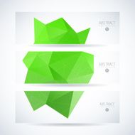 Abstract vector mosaic banners N5
