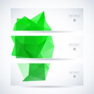 Abstract vector mosaic banners N6