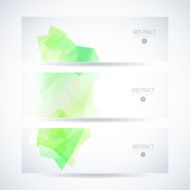 Abstract vector mosaic banners N7
