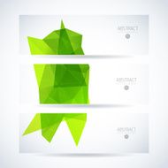 Abstract vector mosaic banners N13