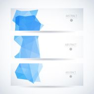 Abstract vector mosaic banners N14