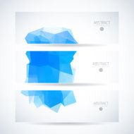 Abstract vector mosaic banners N15