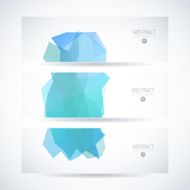 Abstract vector mosaic banners N16