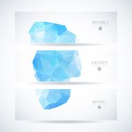 Abstract vector mosaic banners N21