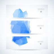 Abstract vector mosaic banners N23