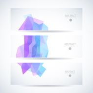 Abstract vector mosaic banners N25