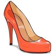 Vector Cartoon Womens Shoes N3