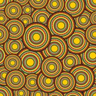 Seamless pattern with sun labels