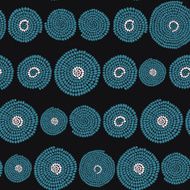 Traditional African Ornament with swirls Seamless vector pattern N2
