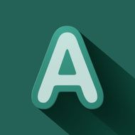 Volume icons alphabet A N6