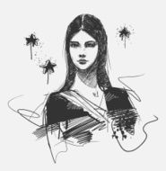 young fashion model portrait