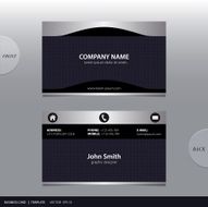 Vector abstract business card N14
