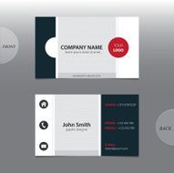 Vector abstract business cards N6