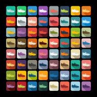 Flat design sneakers N28